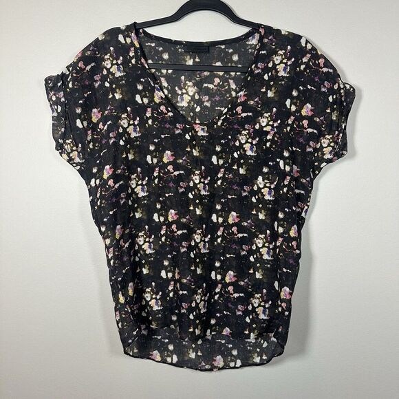 Richard Chai Tops - Love Richard Chai Small Black Pink‎ Multicolor Silk Blend Short Sleeve Blouse